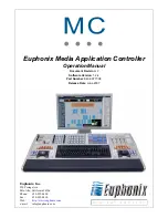 Предварительный просмотр 1 страницы Euphonix MC Media Application Controller Operation Manual