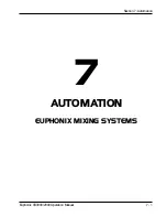 Preview for 163 page of Euphonix MixView CS2000 Operation Manual