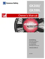 Euramco Safety RAMFAN GX200 Owner'S Manual preview