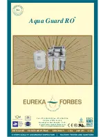 Eureka Forbes Aqua Guard RO User Manual предпросмотр