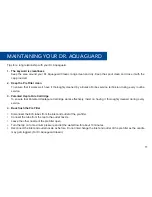 Preview for 12 page of Eureka Forbes dr. aquaguard classic uv+ User Manual