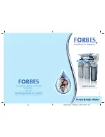 Eureka Forbes Under Sink RO User Manual предпросмотр