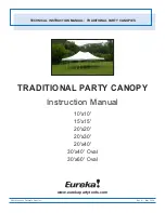 Предварительный просмотр 1 страницы Eureka! Tents 10'x10' Technical Instruction Manual