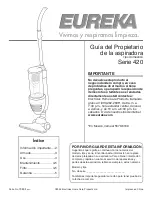 Preview for 6 page of Eureka 420 Series Owner'S Manual