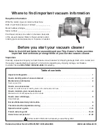 Предварительный просмотр 2 страницы Eureka 5400 Series Owner'S Manual