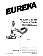 Eureka 960 series Owner'S Manual предпросмотр