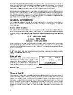 Preview for 4 page of Eureka 960 series Owner'S Manual