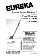 Eureka Deluxe Enviro Steamer 310 Series Owner'S Manual preview