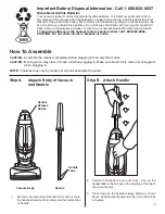 Preview for 3 page of Eureka Easyclean 2-in-1 Owner'S Manual