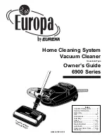 Eureka Europa 6900 Series Owner'S Manual preview