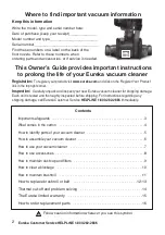 Предварительный просмотр 2 страницы Eureka NEU190 Series Owner'S Manual