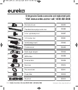 Предварительный просмотр 16 страницы Eureka NEU560 series Owner'S Manual