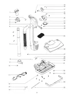 Предварительный просмотр 2 страницы Eureka SC785AT - Commercial Vacuum, 30' Cord Repair Parts List Manual