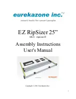 Eurekazone Ripsizer25 Assembly Instructions And User'S Manual предпросмотр