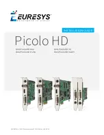 Euresys 1840 Picolo HD One Installation Manual preview