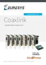 Euresys Coaxlink Series Programmer'S Manual предпросмотр