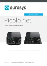 Euresys Picolo.net HD1 Getting Started предпросмотр