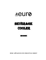 Preview for 1 page of Euro Appliances EBC600SX Instruction Manual