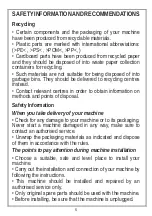 Предварительный просмотр 6 страницы Euro Appliances PEDM15XS Usage And Care Manual