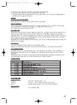 Preview for 21 page of EURO FARM 17460 Operating And Safety Instructions Manual