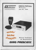 Euro President 1011001 McKinley Maintenance Manual preview