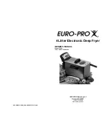 Euro-Pro 4 LITER F1068 Owner'S Manual предпросмотр