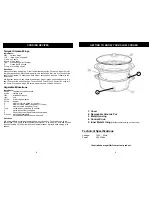 Preview for 3 page of Euro-Pro 5 QT. ROUND SLOW COOKER KC243S Owner'S Manual