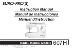 Euro-Pro 607H Instruction Manual предпросмотр