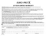 Предварительный просмотр 108 страницы Euro-Pro 6130A Instruction Manual