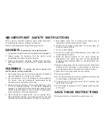 Preview for 2 page of Euro-Pro 6131A Instruction Manual