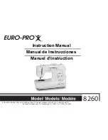 Euro-Pro 8260 Instruction Manual preview