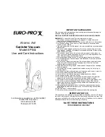 Euro-Pro ATOMIC ANT EP044 Use And Care Instructions предпросмотр