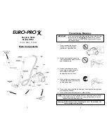 Preview for 2 page of Euro-Pro BAGLESS SHARK EP78 Use And Care Instructions Manual