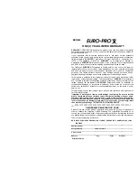 Preview for 2 page of Euro-Pro BKG845 Owner'S Manual