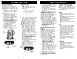 Preview for 4 page of Euro-Pro Bravetti EK119B Owner'S Manual