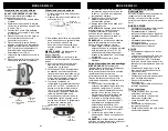 Preview for 12 page of Euro-Pro Bravetti EK119B Owner'S Manual