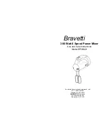 Euro-Pro Bravetti EP565CH Use And Care Instructions Manual preview