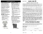 Preview for 10 page of Euro-Pro Bravetti F1052B Owner'S Manual