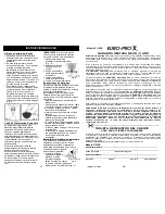 Preview for 10 page of Euro-Pro Bravetti F1100B Owner'S Manual