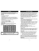 Preview for 4 page of Euro-Pro BRAVETTI JO287HL Owner'S Manual