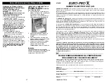 Preview for 10 page of Euro-Pro Bravetti KP400B Owner'S Manual