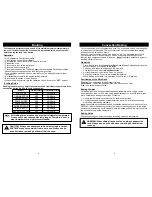 Preview for 6 page of Euro-Pro BRAVETTI PLATINUM PRO TO292H Owner'S Manual