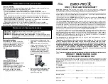 Preview for 5 page of Euro-Pro Bravetti TT200NB Instruction Manual