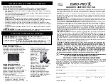 Preview for 13 page of Euro-Pro Bravetti TT200NB Instruction Manual