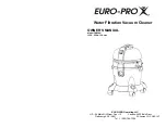 Euro-Pro CW250H Owner'S Manual предпросмотр