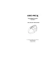 Preview for 1 page of Euro-Pro EP133S Use And Care Instructions Manual