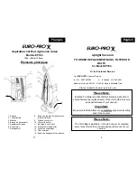 Предварительный просмотр 9 страницы Euro-Pro EP704 Use And Care Instructions Manual