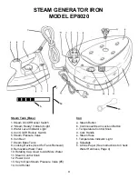 Предварительный просмотр 5 страницы Euro-Pro EP8020 Use And Care Instruction Manual