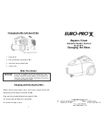 Euro-Pro EURO-PRO EP76 Changing Filters Manual preview