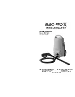 Предварительный просмотр 1 страницы Euro-Pro EURO-PRO X VPW42H Owner'S Manual